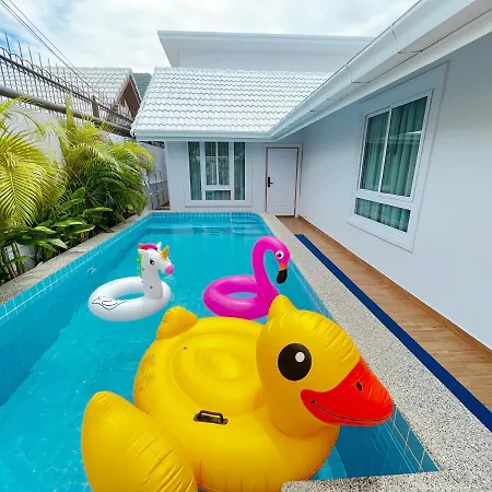 Pattaya Aqua Villa - Pool - Kitchen - Bbq - Smart Tv